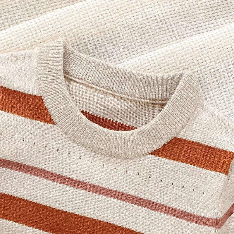 The “Soft Stripes” Knit Romper (9-36M) - Image 3
