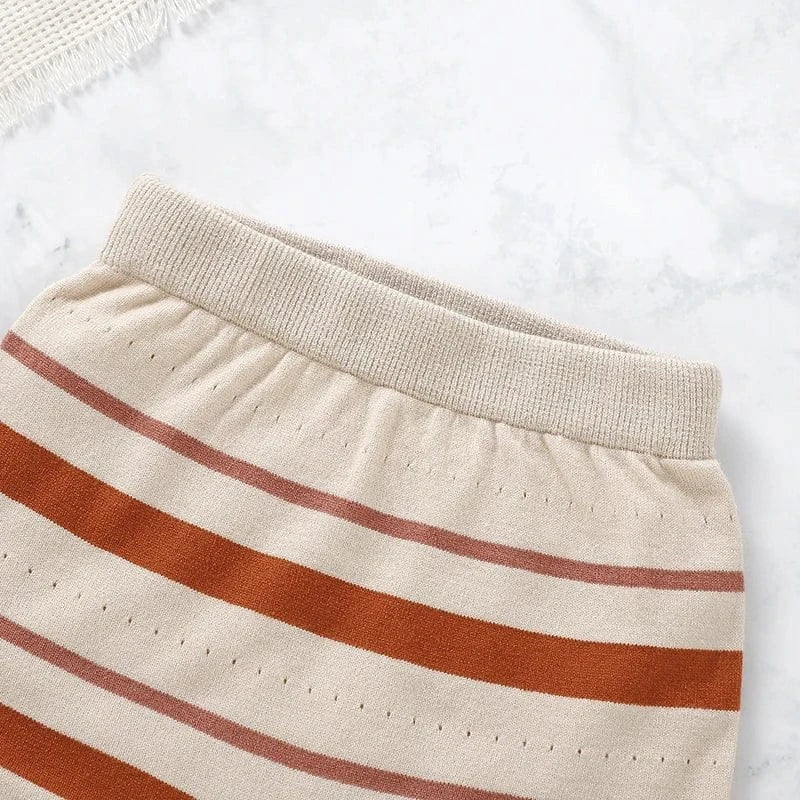 The “Soft Stripes” Knit Romper (9-36M) - Image 5