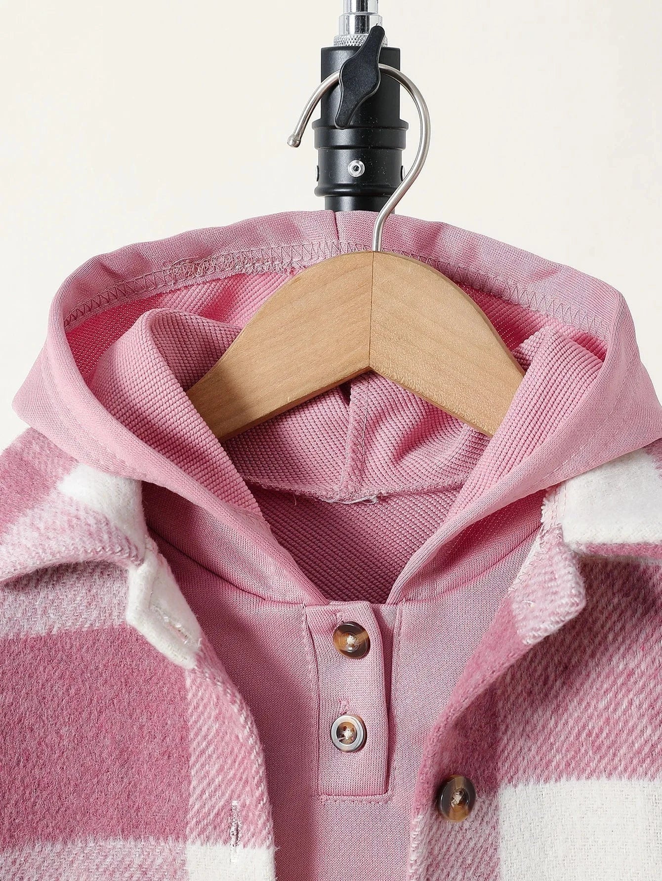 Pink Plaid Baby Girl Outfit – Cozy 3-Piece Matching Set (6-36M) - Image 4