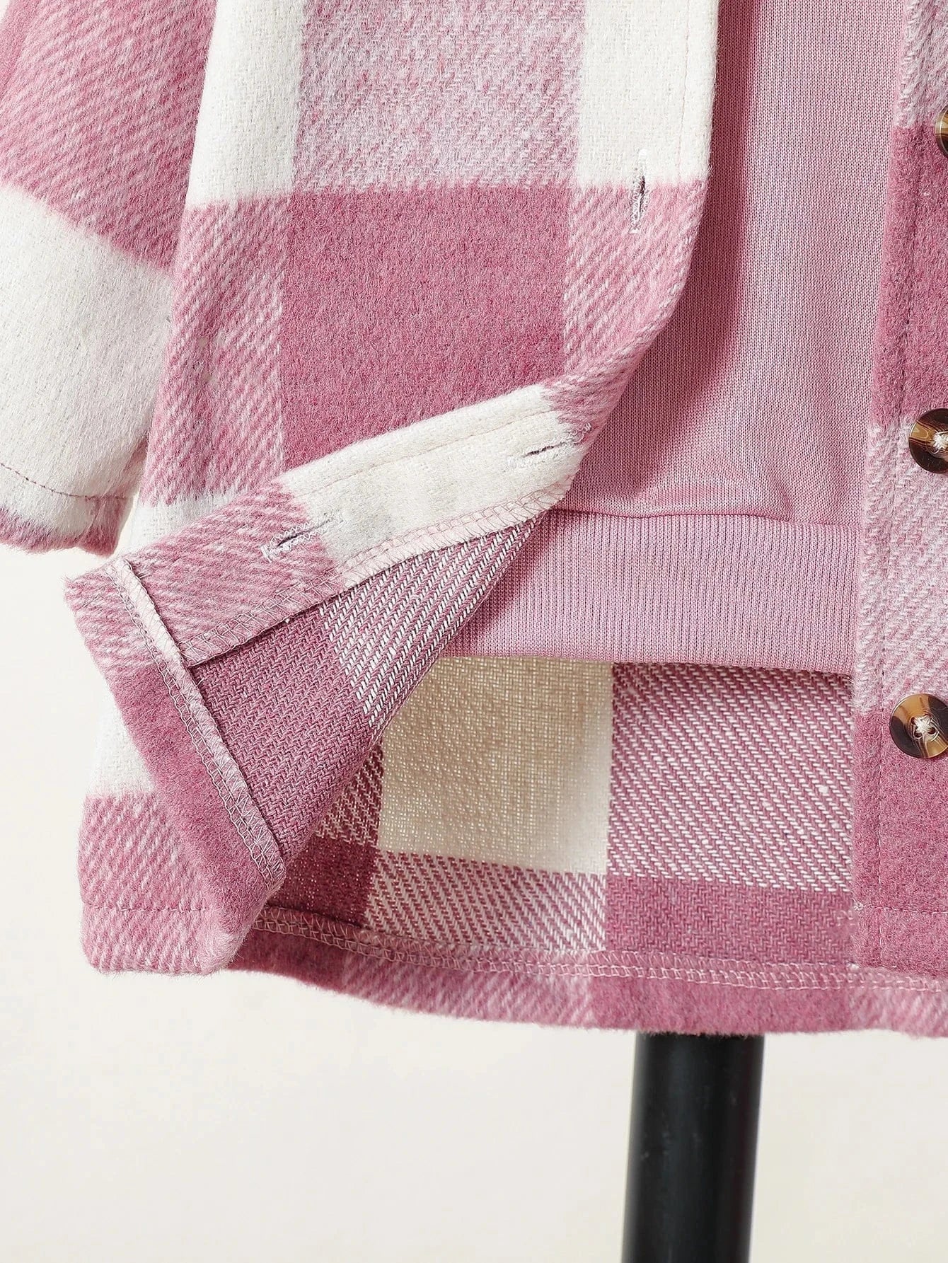 Pink Plaid Baby Girl Outfit – Cozy 3-Piece Matching Set (6-36M) - Image 6