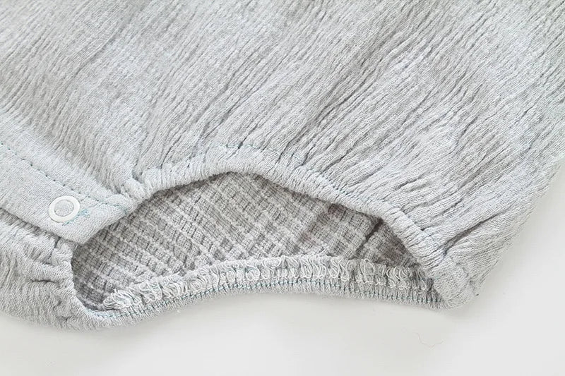 Textured Cotton Summer Romper (0-24M) - Image 5