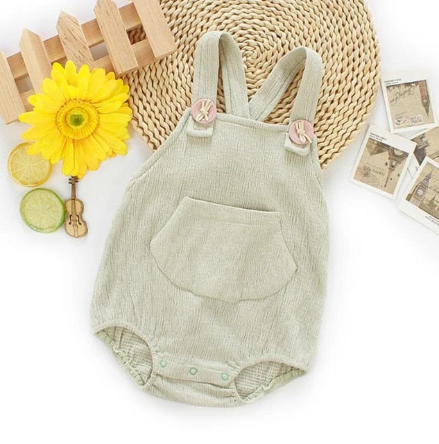 Textured Cotton Summer Romper (0-24M) - Image 6