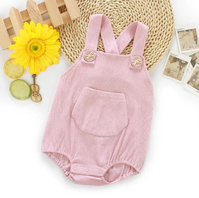 Textured Cotton Summer Romper (0-24M) - Image 7