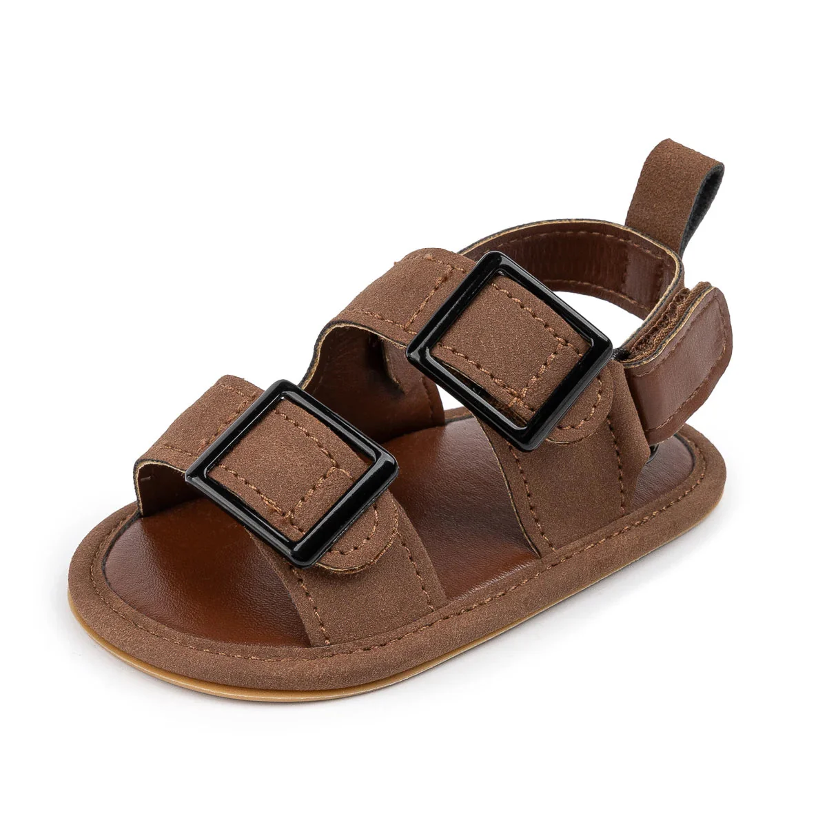 Baby Buckle Sandals with Soft Non-Slip Sole (0–18M)