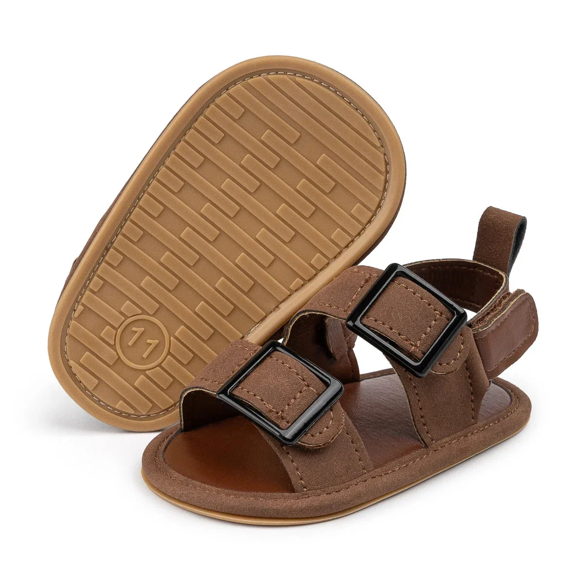 Baby Buckle Sandals with Soft Non-Slip Sole (0–18M) - Image 4