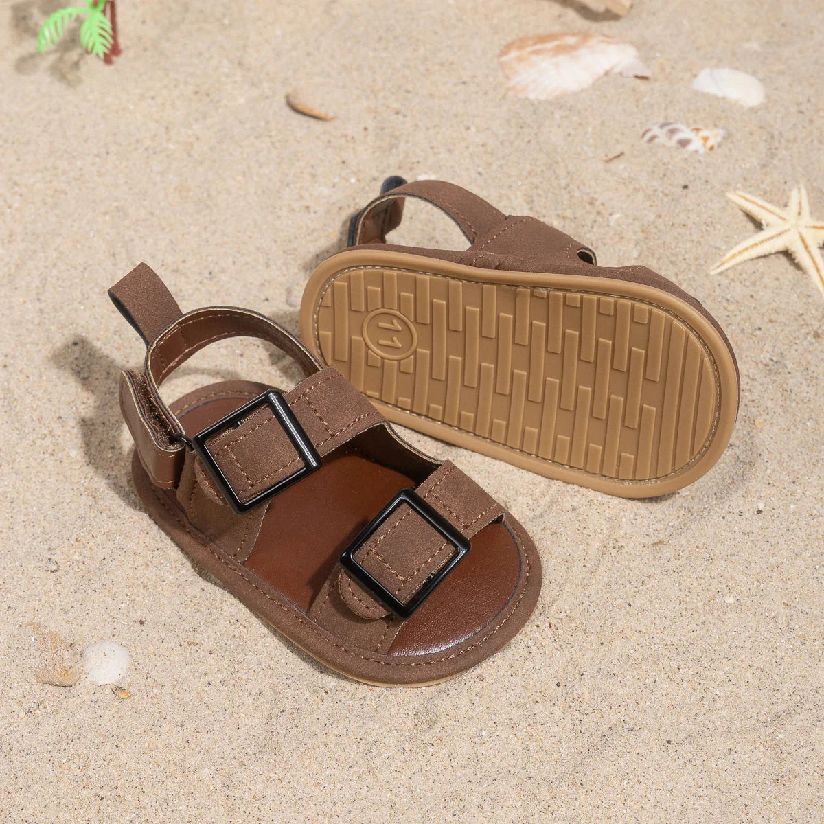 Baby Buckle Sandals with Soft Non-Slip Sole (0–18M) - Image 5