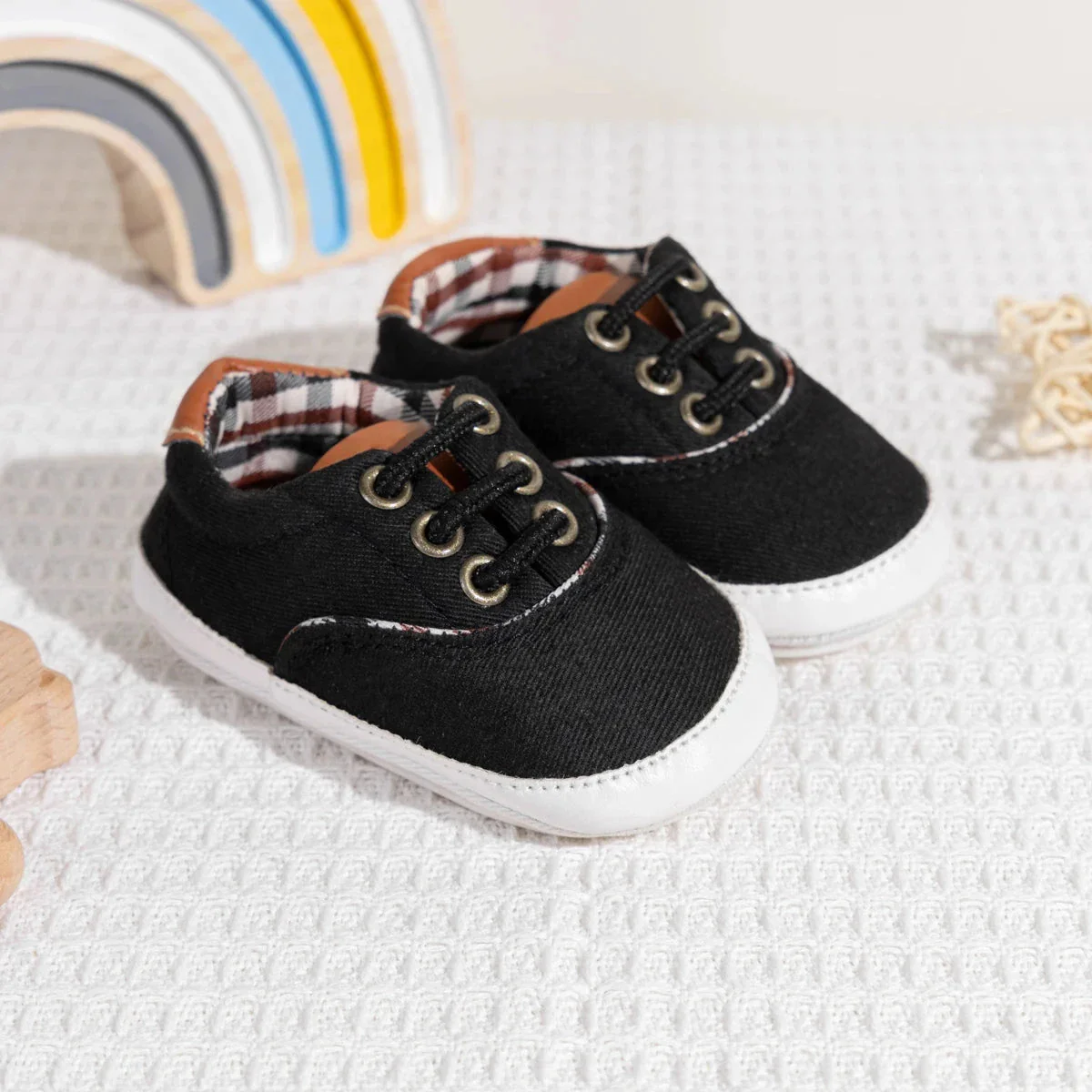 Baby Canvas First Walker Shoes with Soft Non-Slip Sole (0–18 Months) - Image 2