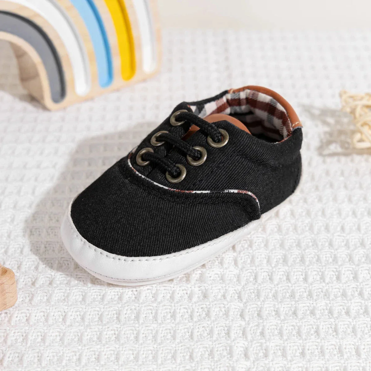 Baby Canvas First Walker Shoes with Soft Non-Slip Sole (0–18 Months) - Image 3