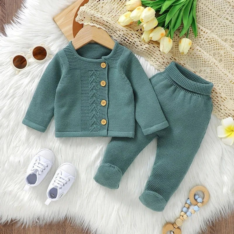 Soft Knit Pullover & Trousers Set (2-Piece, 0-12M) - Image 2