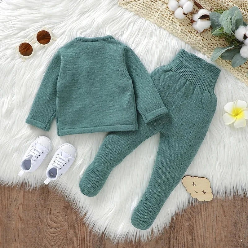 Soft Knit Pullover & Trousers Set (2-Piece, 0-12M) - Image 3