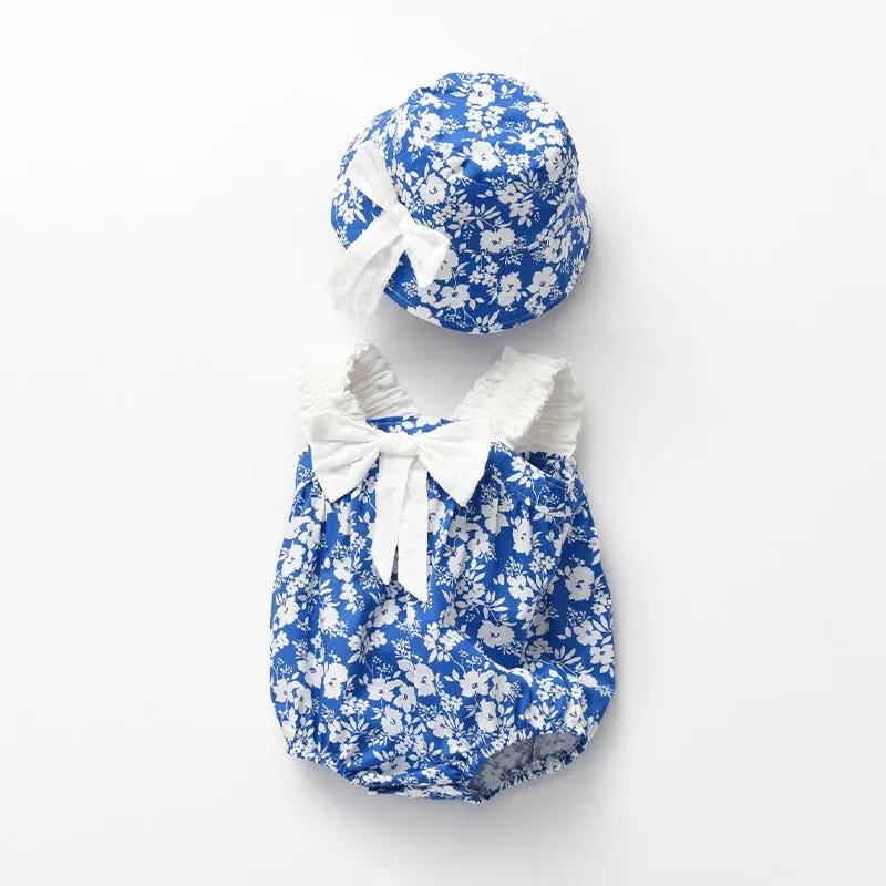 Porcelain Print Bow Bodysuit (3-18M) - Image 3