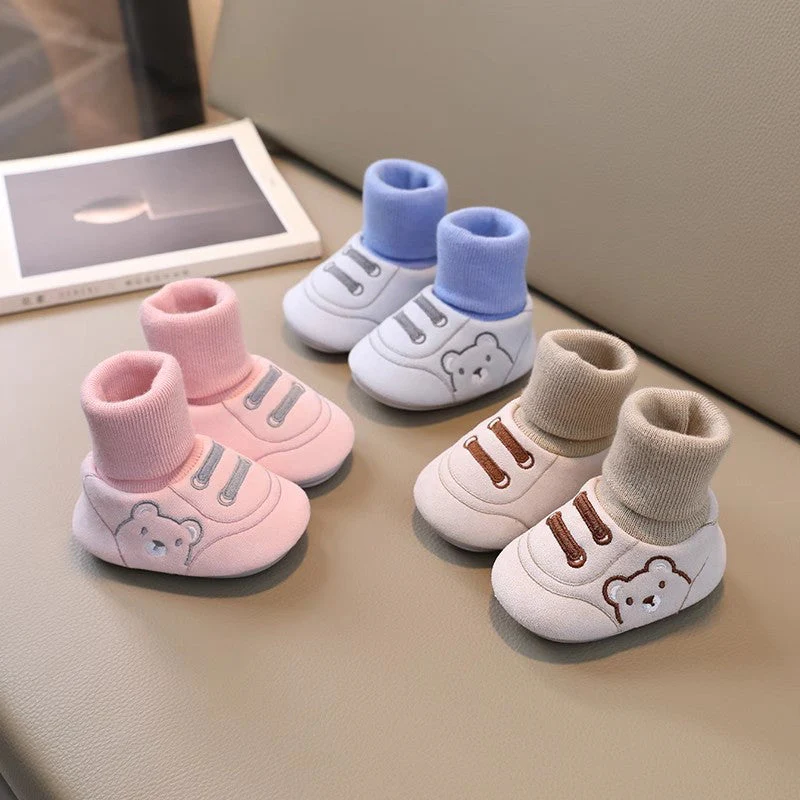Anti-Slip Cotton Booties & Socks (0-12M) - Image 10