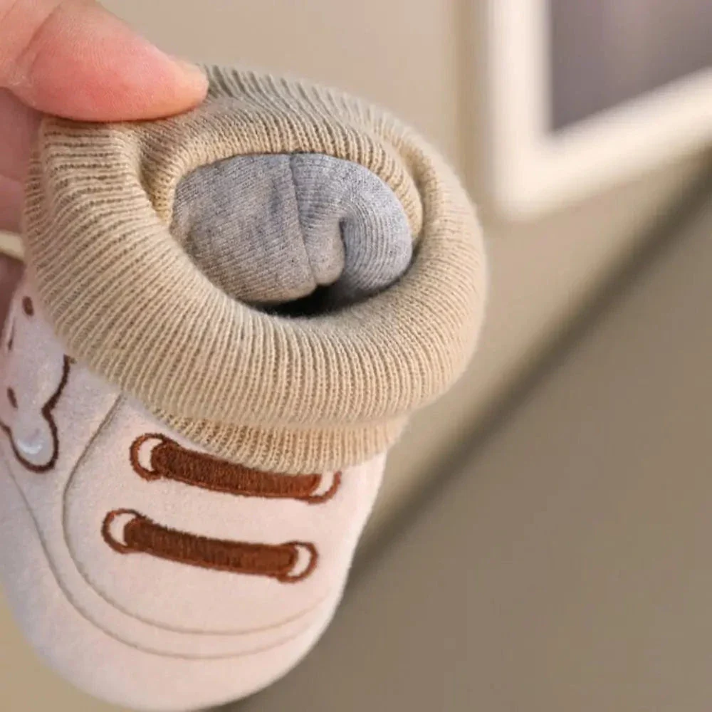 Anti-Slip Cotton Booties & Socks (0-12M) - Image 4