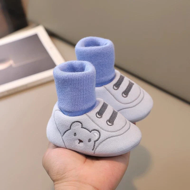 Anti-Slip Cotton Booties & Socks (0-12M) - Image 8