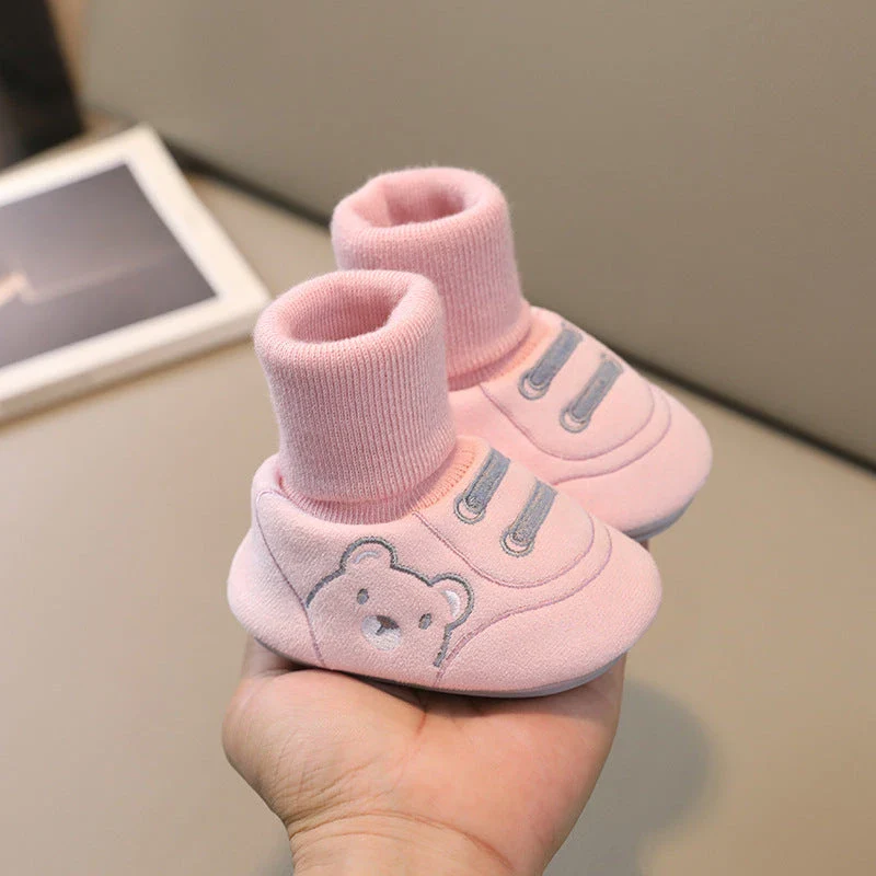 Anti-Slip Cotton Booties & Socks (0-12M) - Image 9