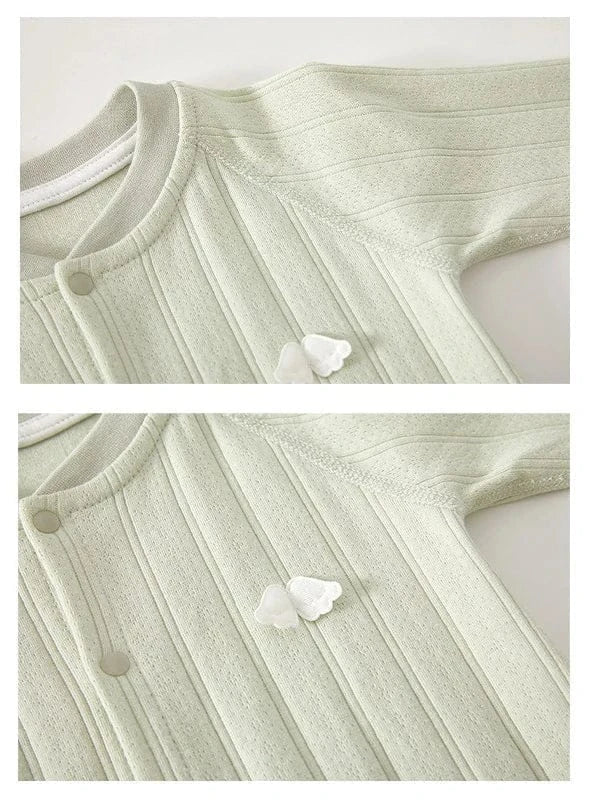 Angel Wings Embroidered Romper (0-12M) - Image 5