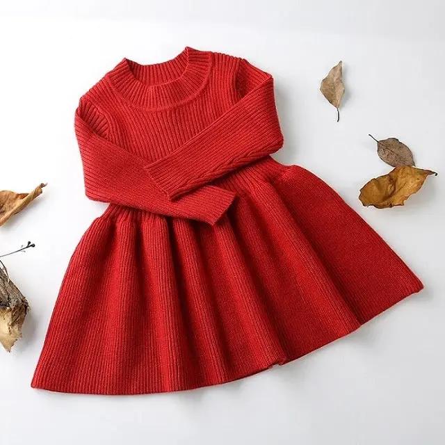 Lotus Collar Knit Doll Dress (6M-36M) - Image 4