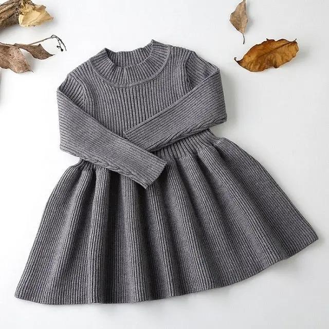 Lotus Collar Knit Doll Dress (6M-36M) - Image 5
