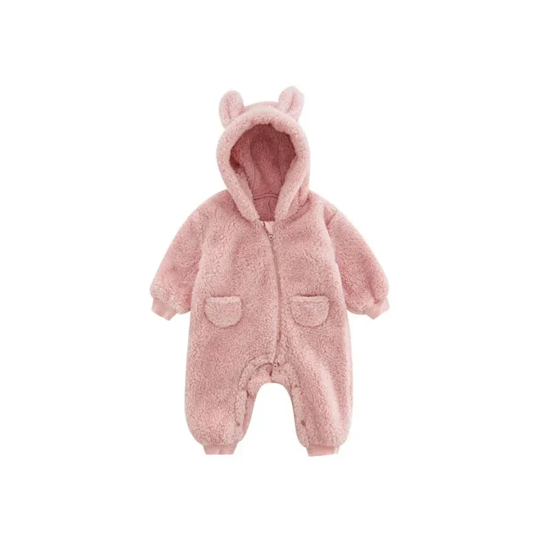 Baby Fleece Hooded Jumpsuit – Cozy Bear One-Piece (0-24M) - Image 10