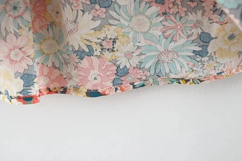 Baby Girl Floral Summer Dress – Puff Sleeve Korean Style (6–36M) - Image 4