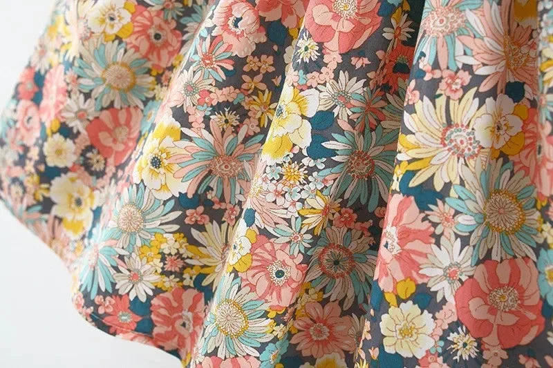 Baby Girl Floral Summer Dress – Puff Sleeve Korean Style (6–36M) - Image 6