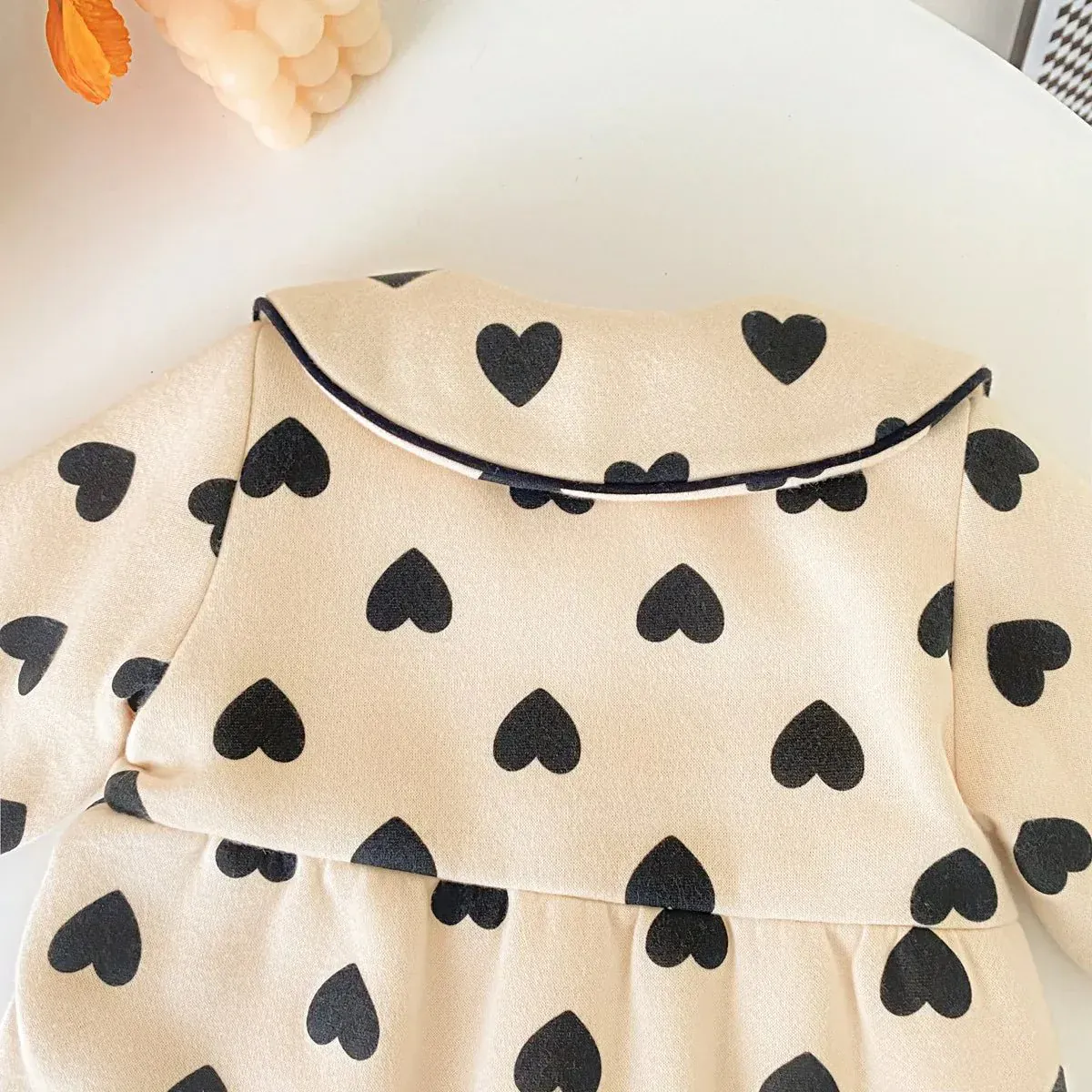 Sweetheart Cotton Winter Romper (0-36M) - Image 5
