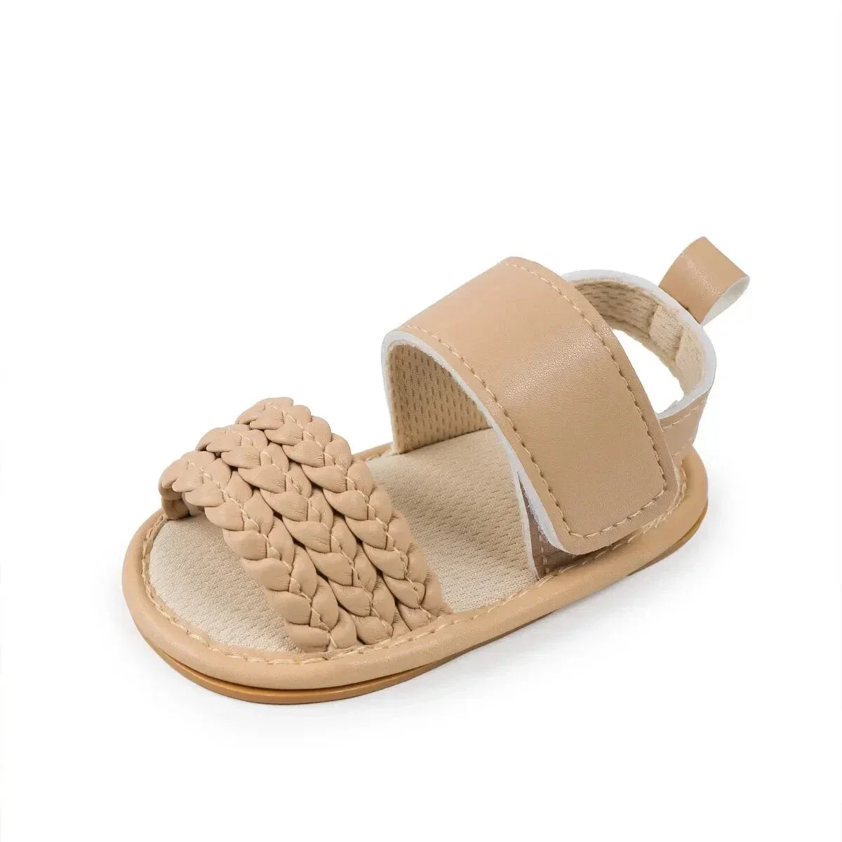 Baby Girl Summer Sandals – Soft Sole First Walkers with Non-Slip Rubber Bottom (0-18M)