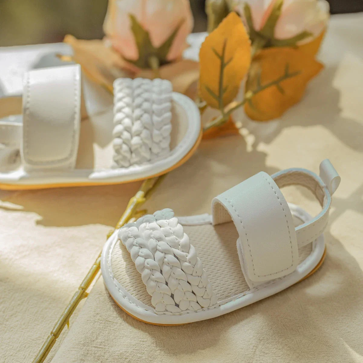 Baby Girl Summer Sandals – Soft Sole First Walkers with Non-Slip Rubber Bottom (0-18M) - Image 12