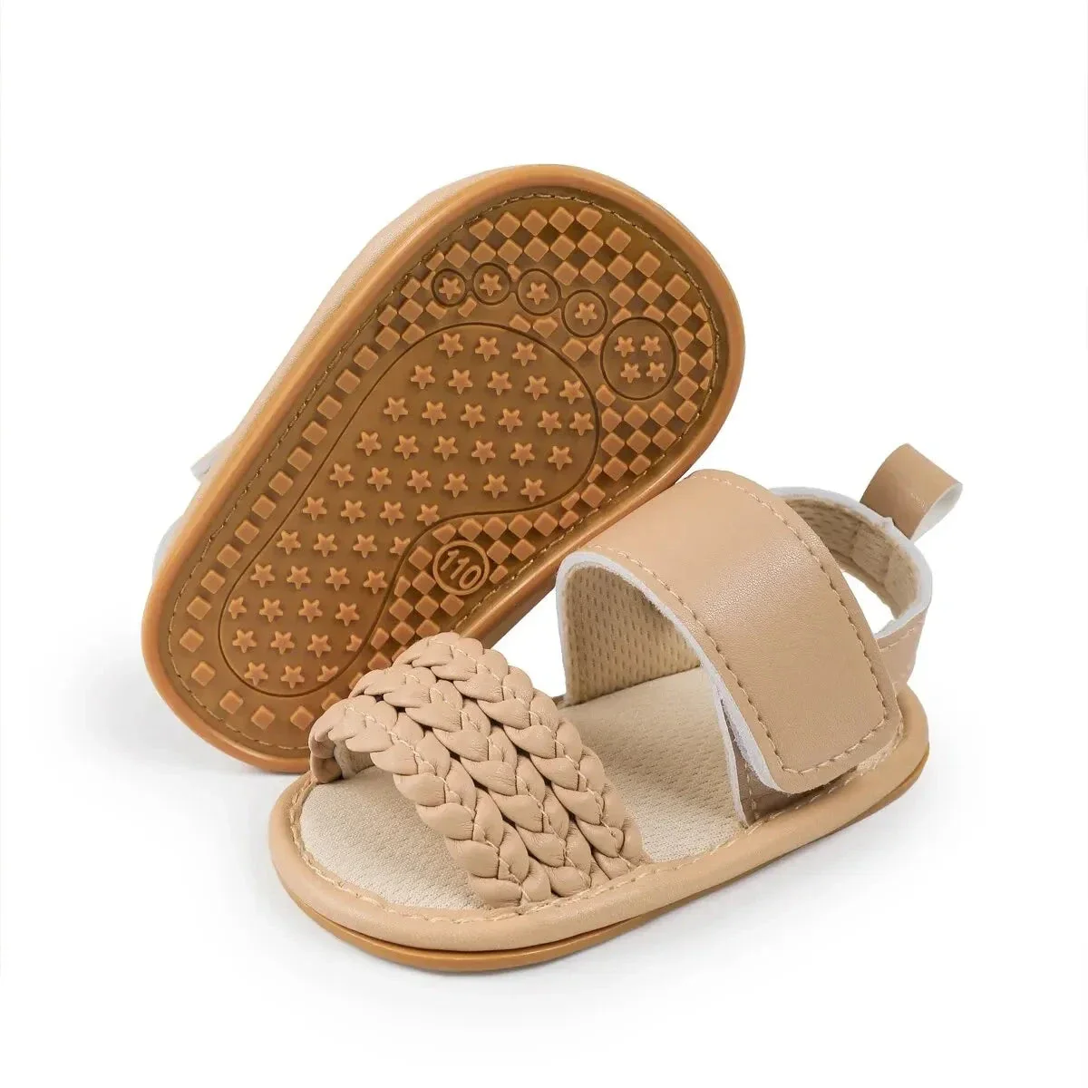 Baby Girl Summer Sandals – Soft Sole First Walkers with Non-Slip Rubber Bottom (0-18M) - Image 2