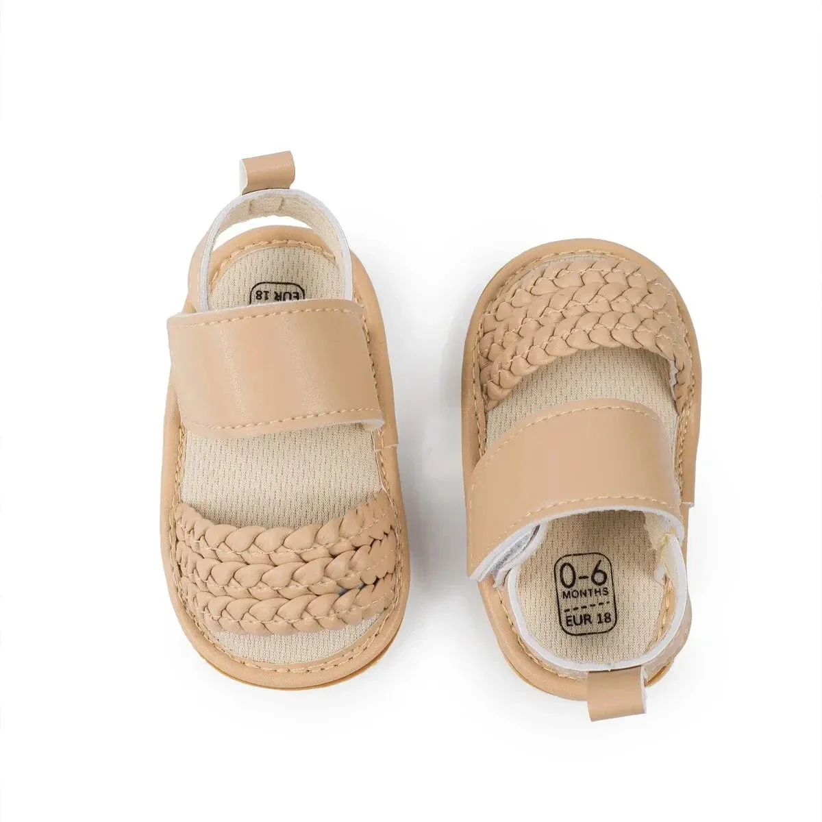 Baby Girl Summer Sandals – Soft Sole First Walkers with Non-Slip Rubber Bottom (0-18M) - Image 3