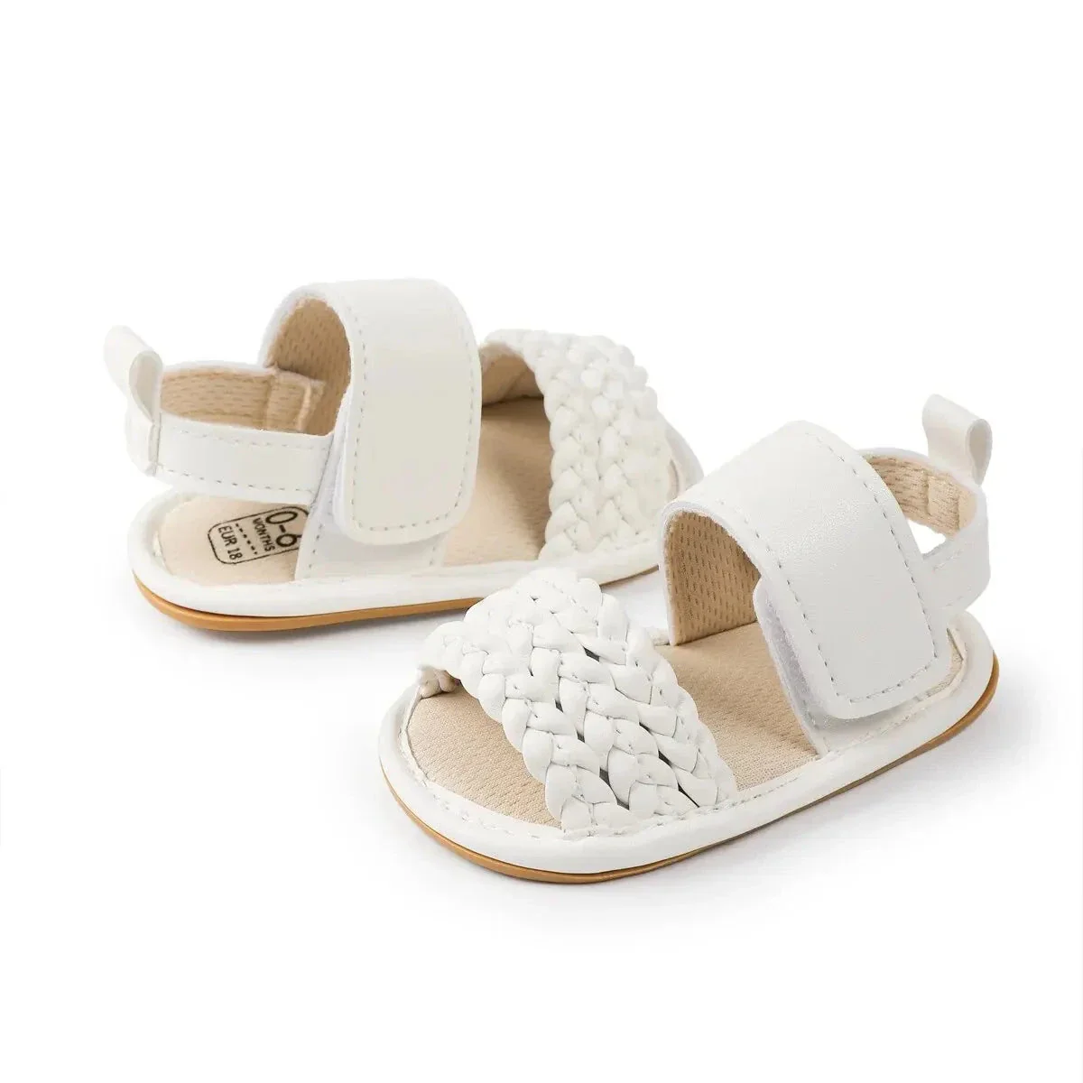Baby Girl Summer Sandals – Soft Sole First Walkers with Non-Slip Rubber Bottom (0-18M) - Image 9