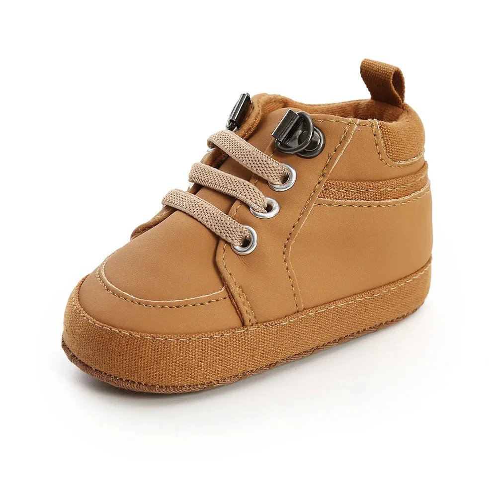 Baby High-Top First Walker Sneakers with Soft Non-Slip Sole (0–18M)
