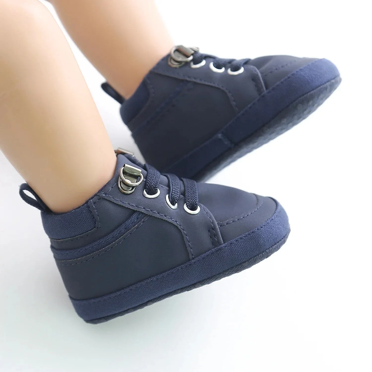 Baby High-Top First Walker Sneakers with Soft Non-Slip Sole (0–18M) - Image 12