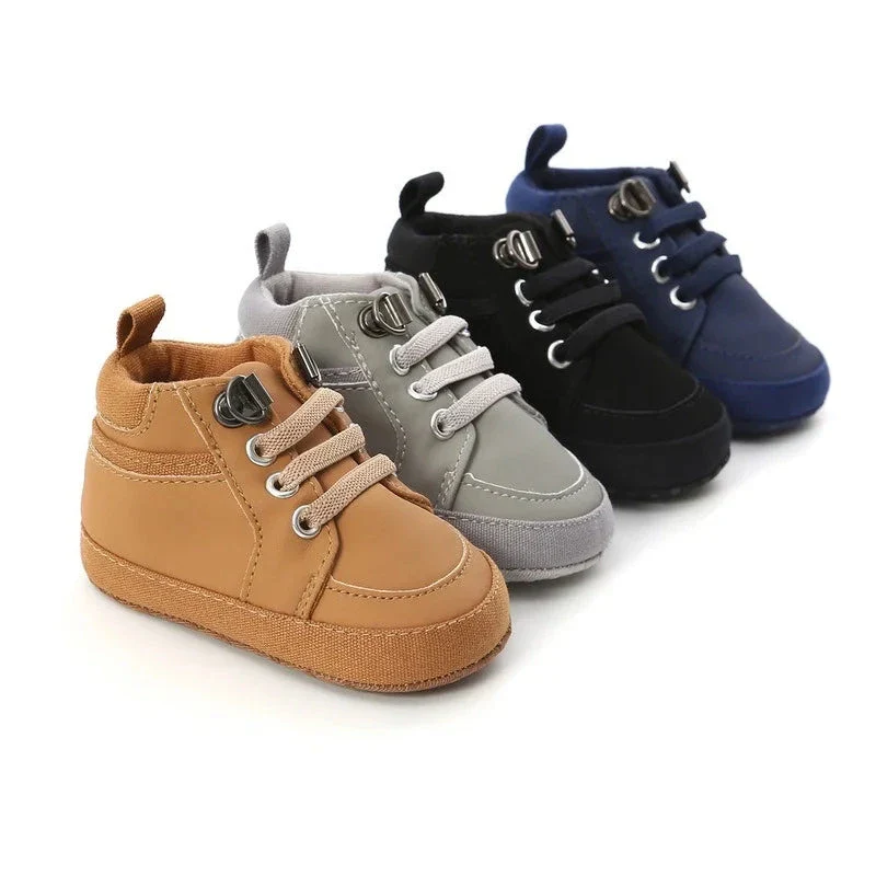 Baby High-Top First Walker Sneakers with Soft Non-Slip Sole (0–18M) - Image 13