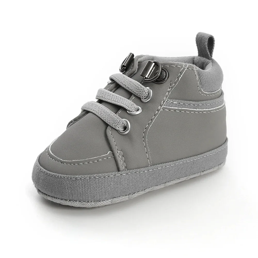 Baby High-Top First Walker Sneakers with Soft Non-Slip Sole (0–18M) - Image 4