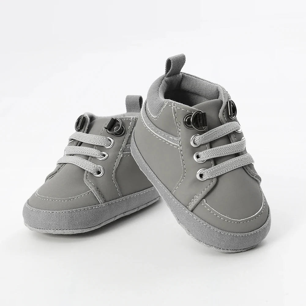 Baby High-Top First Walker Sneakers with Soft Non-Slip Sole (0–18M) - Image 5