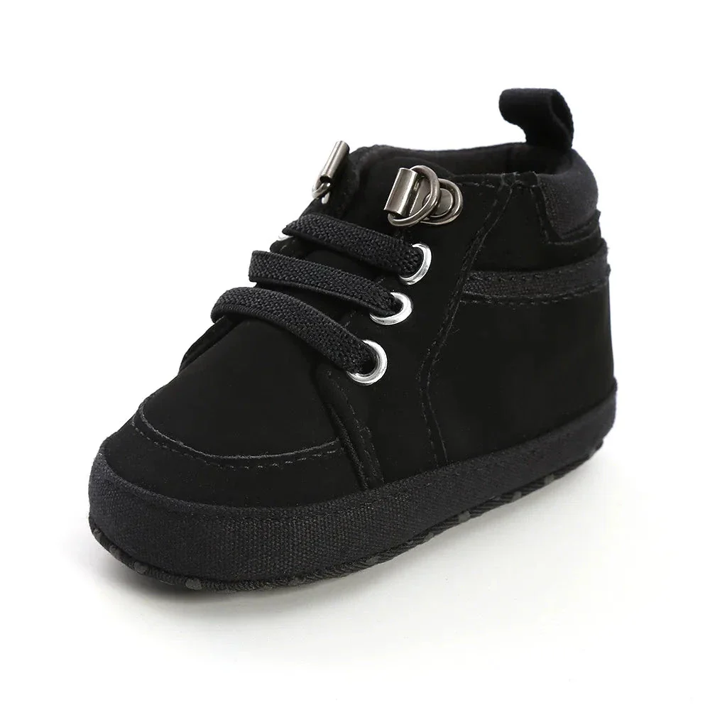 Baby High-Top First Walker Sneakers with Soft Non-Slip Sole (0–18M) - Image 7