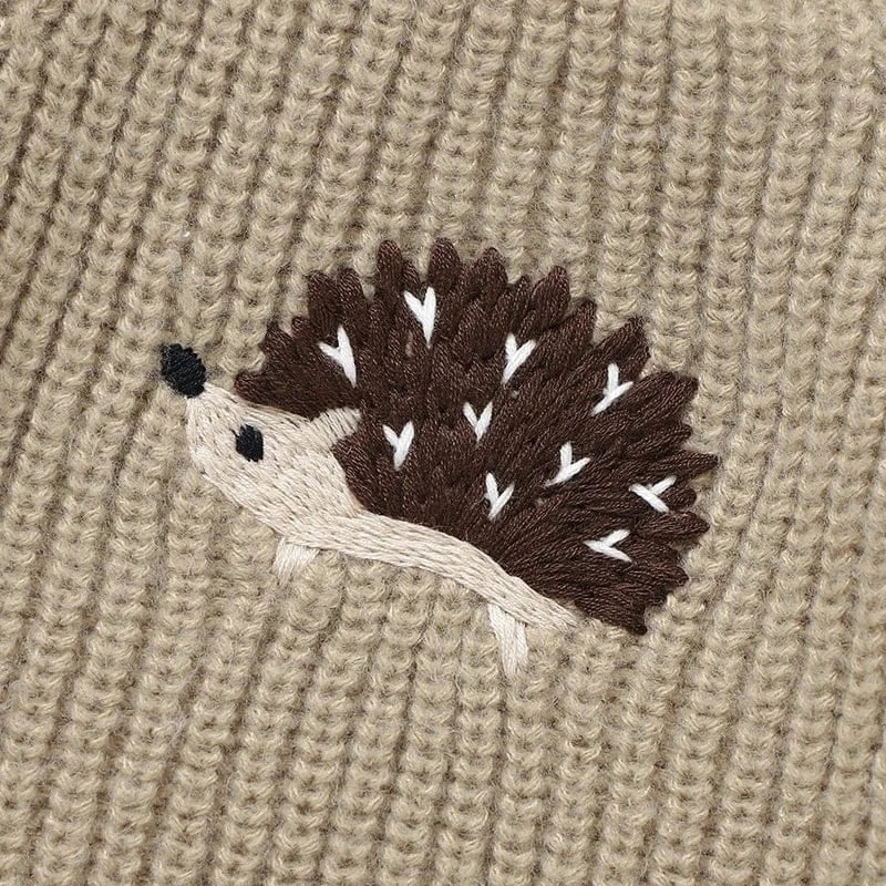 Hedgehog Embroidered Knit Sweater (6M - 3Y) - Image 5