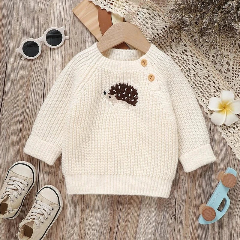 Hedgehog Embroidered Knit Sweater (6M - 3Y) - Image 7