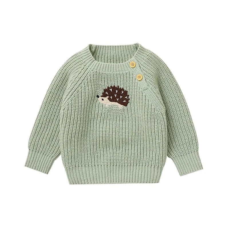 Hedgehog Embroidered Knit Sweater (6M - 3Y) - Image 8