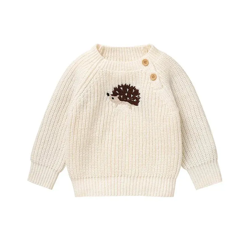 Hedgehog Embroidered Knit Sweater (6M - 3Y) - Image 9