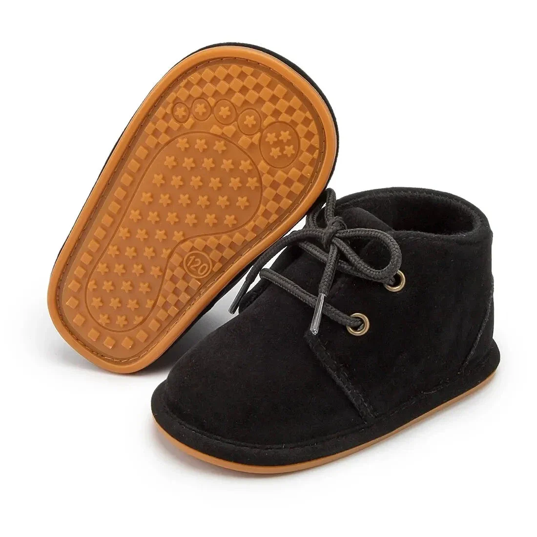 Baby Lace-Up Ankle Boots with Soft Non-Slip Sole (0–18M) - Image 10