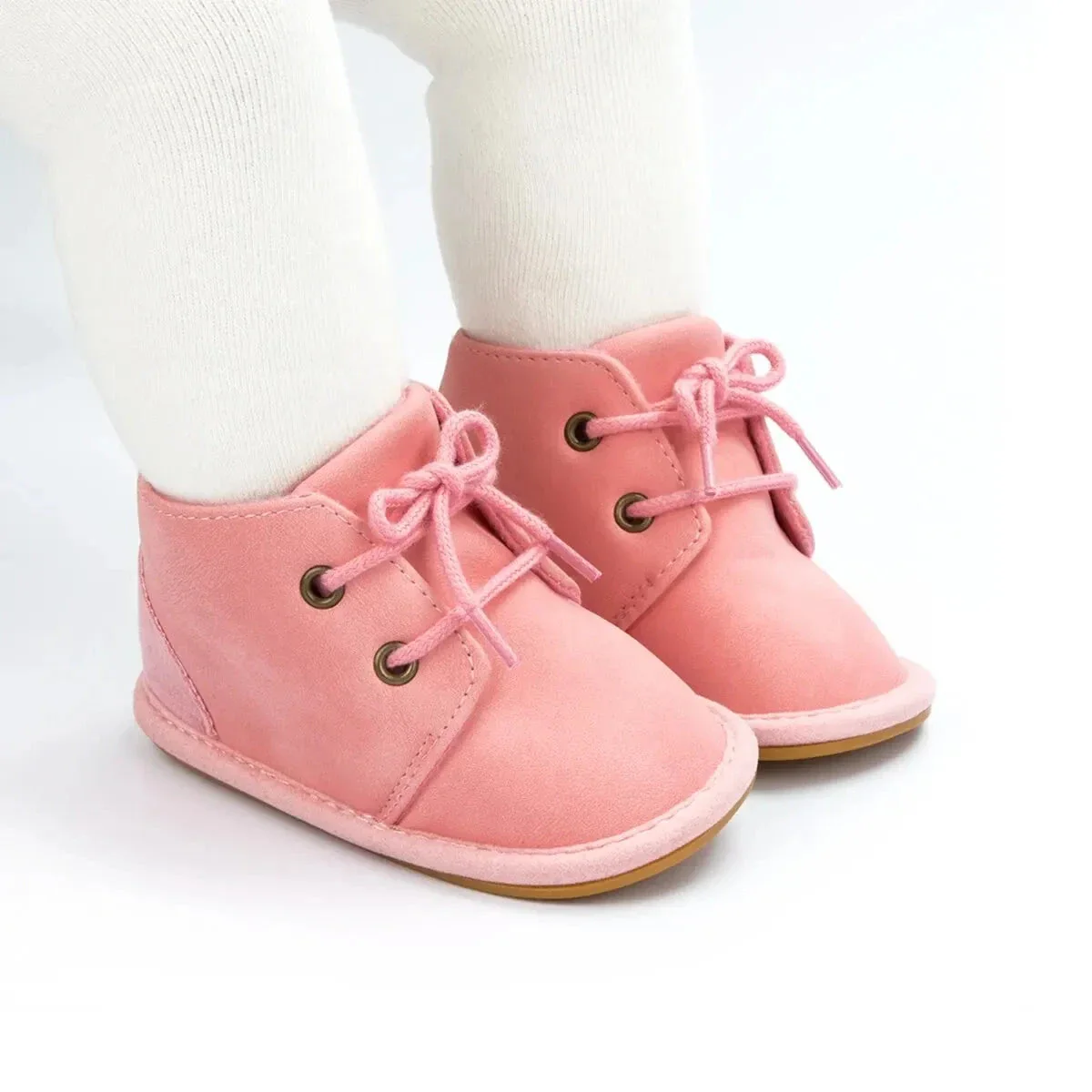 Baby Lace-Up Ankle Boots with Soft Non-Slip Sole (0–18M) - Image 17