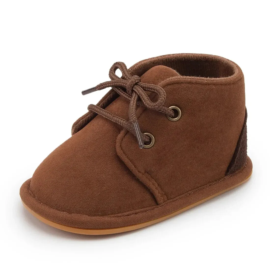Baby Lace-Up Ankle Boots with Soft Non-Slip Sole (0–18M) - Image 2
