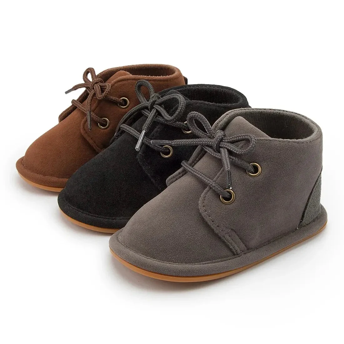 Baby Lace-Up Ankle Boots with Soft Non-Slip Sole (0–18M) - Image 21