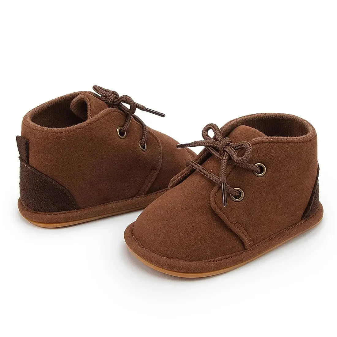 Baby Lace-Up Ankle Boots with Soft Non-Slip Sole (0–18M) - Image 4