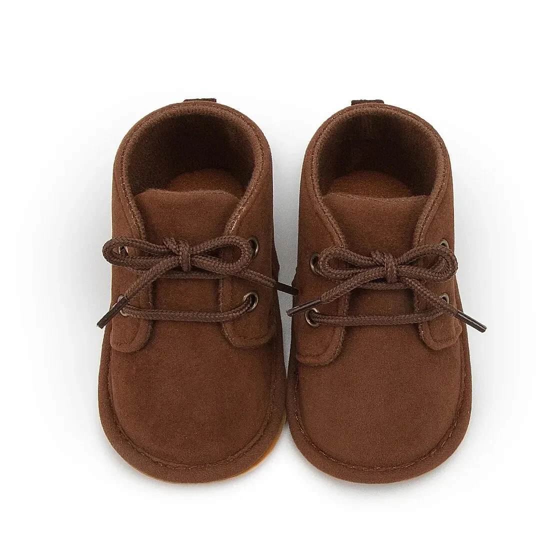 Baby Lace-Up Ankle Boots with Soft Non-Slip Sole (0–18M) - Image 6
