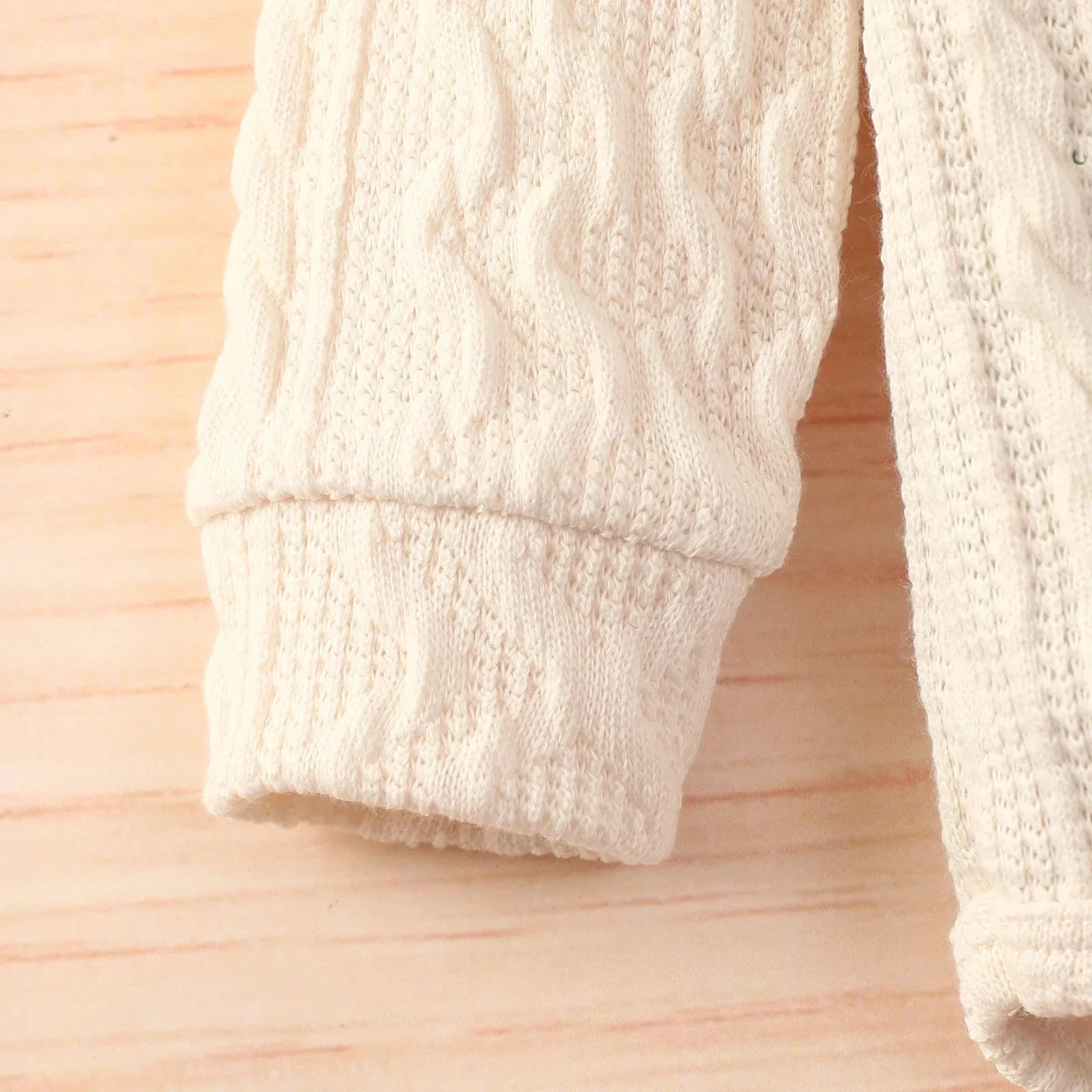 Baby Ribbed Outfit Set – Long Sleeve Top & Pants (0-24M) - Image 5