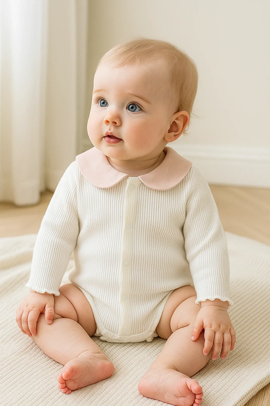 Peter Pan Collar Bodysuit (3-24M) - Image 3