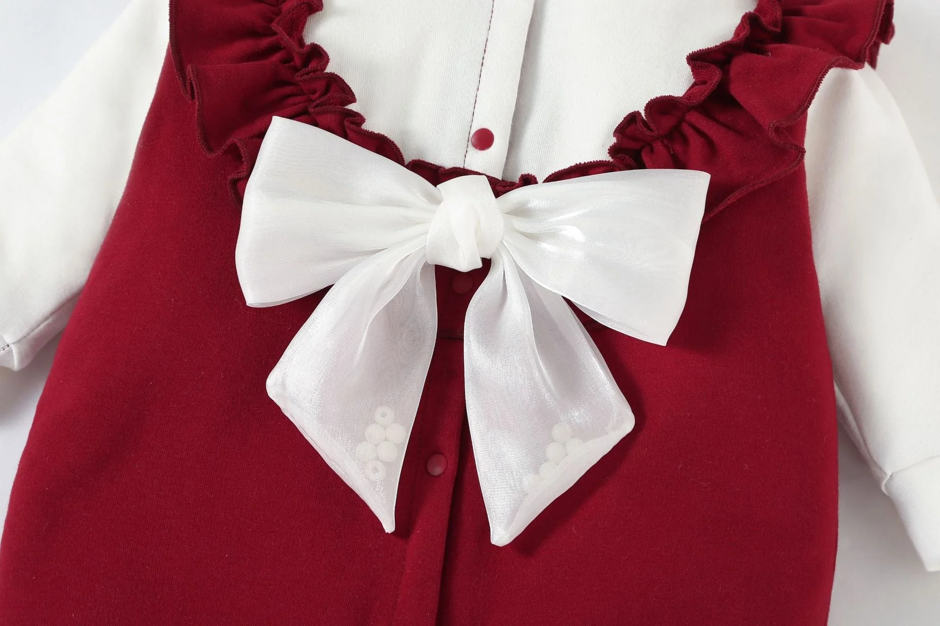 Velvet-Lined Jumpsuit & Bonnet (2-Piece, 0-12M) - Image 4